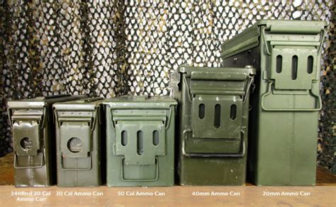 metal ammo box dimensions|military ammo can size chart.